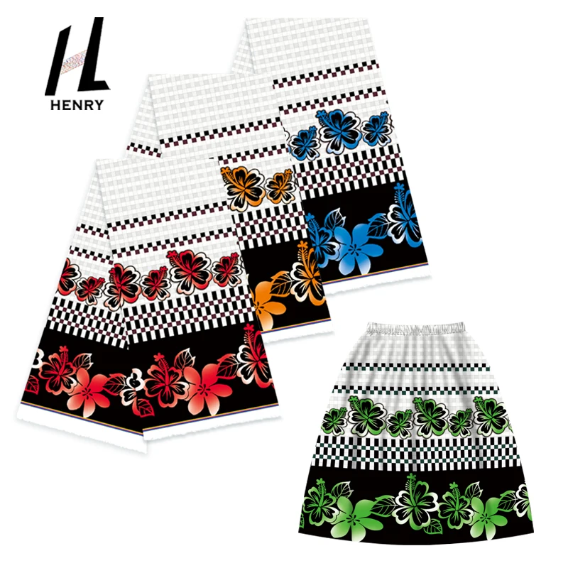 

Island Puletasi Dresses Women Elegant Polyester Dress Material Support Customized Low MOQ Wholesale Price