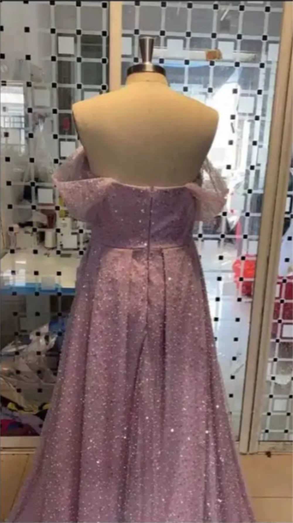 Robe de Rhen tulle à épaules dénudées pour dames, robes à paillettes sirène, simple et exquise, occasion formelle, occasions spéciales