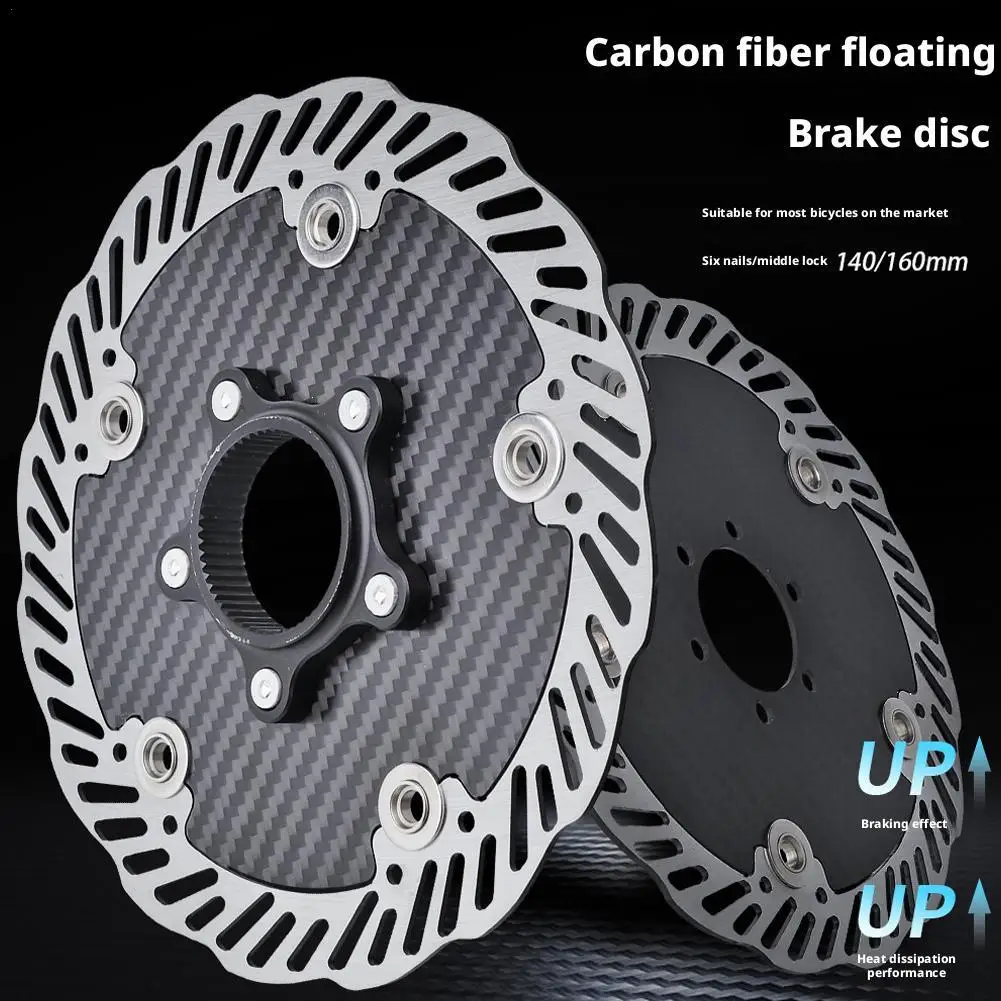 

Carbon Fiber Brake Disc Mtb Floating Rotor 160mm 140mm Centerlock Disco Bicycle Caliper Mountain Bike Disc Brakes Cycling