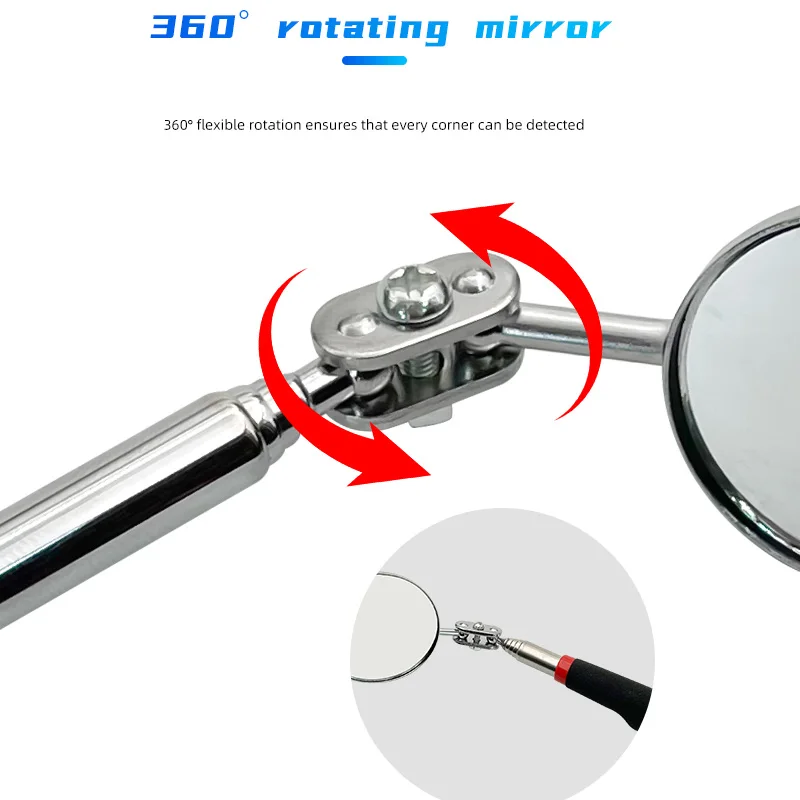 5cm circular maintenance inspection mirror, retractable reflector