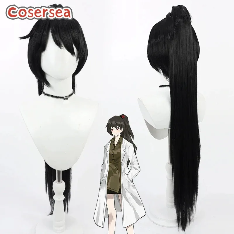 

Cosersea Carmen Cosplay Wigs Library Of Ruina Carmen 90cm Women Long Straight Black Ponytail Wig Synthetic Hair Heat Resistant