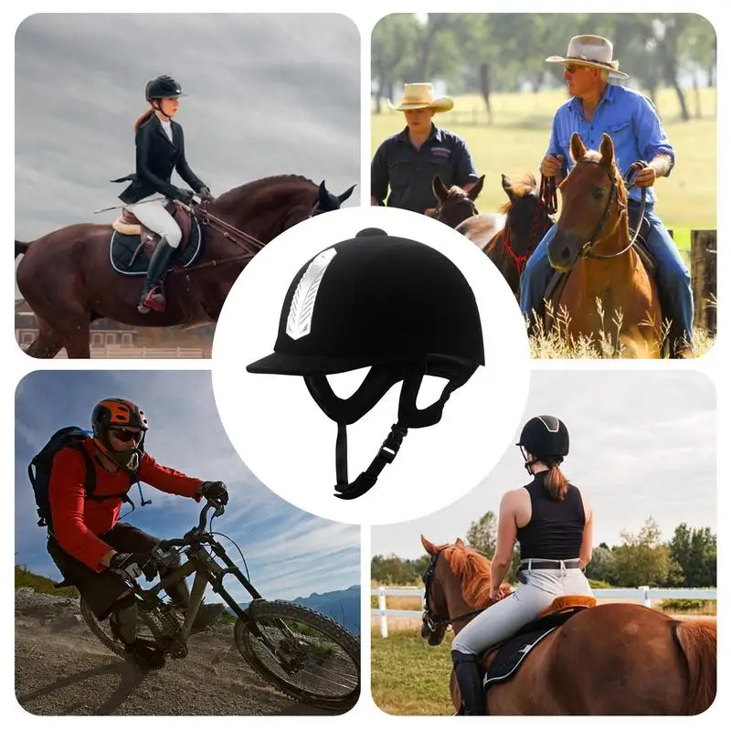 Horse Riding Headgear Women Men Adjustable Horse Riding Headgear Breathable Safety Hats For Equestrian Riders For Riding