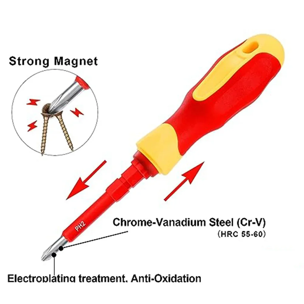 Professional 26 in 1screwdriver electronics screwdriver bit set electricians vde tool set Magnetic insulated laptop repair tools