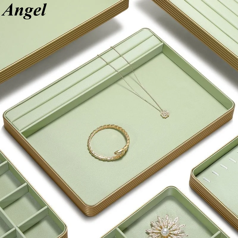 

Metal Jewelry Tray with Rounded Corners - Minimalist Display/Storage Tray for Ring, Necklace, Bracelet Viewing