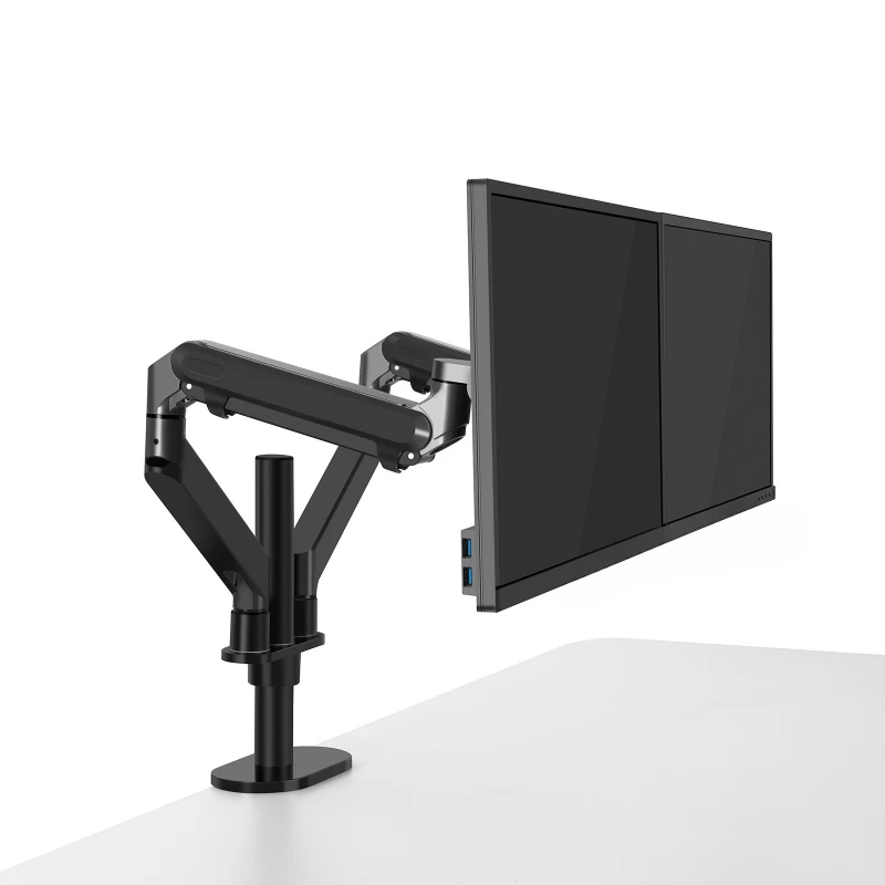 Computer Rack Double Screen Office Desktop Lifting Rotating Height Increasing Ergonomic Clip Bracket