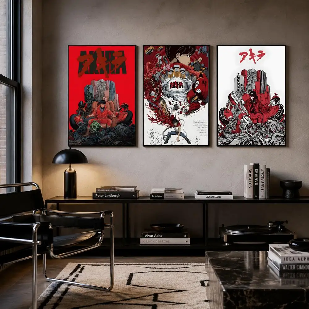 Anime Akira Poster  Room Wall Art Decor Waterproof Stickers For Home Bar Bedroom Decoration