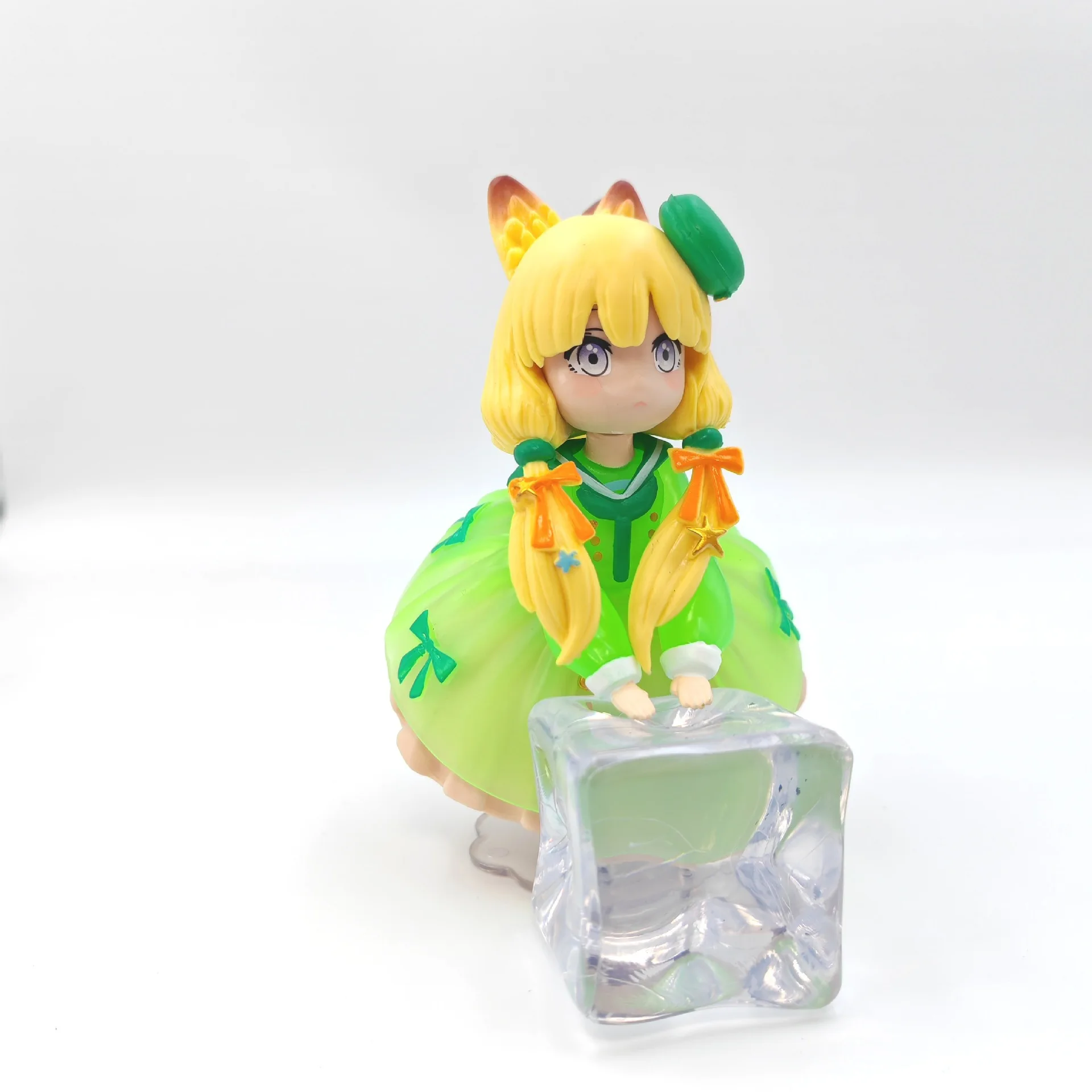 11cm New DLC RIBOSE Tea Time Cats Anime Figure Peripheral PVC Model Cute Statue Desktop Decorative Ornaments Kids Gifts Toys