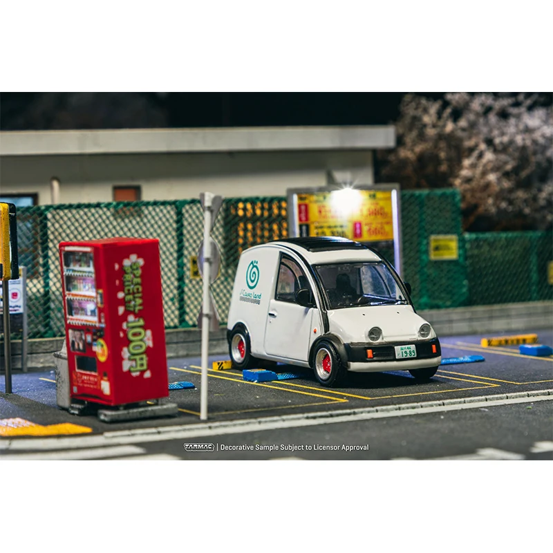 TW متوفر 1:64 Nissan S Cargo White مجموعة الباب الخلفي القابل للفتح ألعاب Diecast نموذج سيارة Tarmac Works