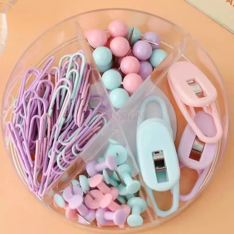 

1set Multifunctional Paper Clip Long Tail Clip I-shaped Nail Dovetail Clip Paper Clip shaped Nail Combination Set Office