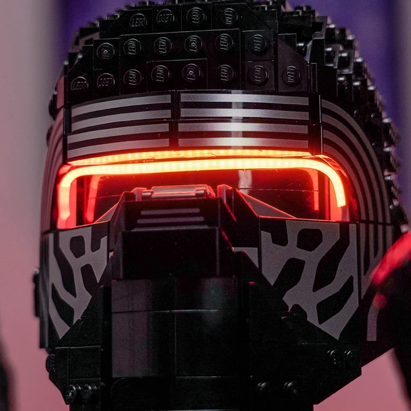 Set Lampu LED Lazishi 75415 Cocok untuk Kylo Ren ™    Hadiah penerangan helm (tidak termasuk blok bangunan)