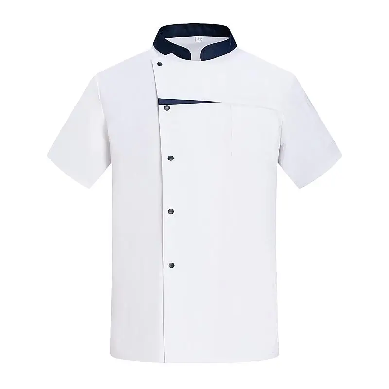 

Мужская куртка шеф-повара с коротким рукавом, униформа для поваров, униформа для официантов в ресторанах и пекарнях, мужская поварская куртка