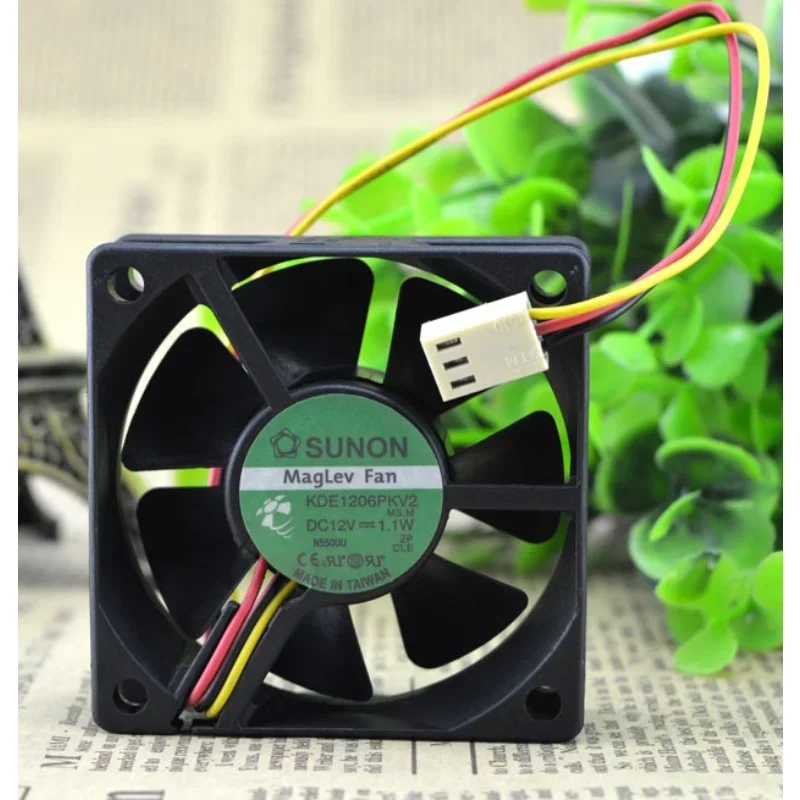 Original NEW Cooling Fan For TAIJUN KDE1206PKV2 12V 1.1W 6CM 6020 3-wire Fan 60*60*20MM