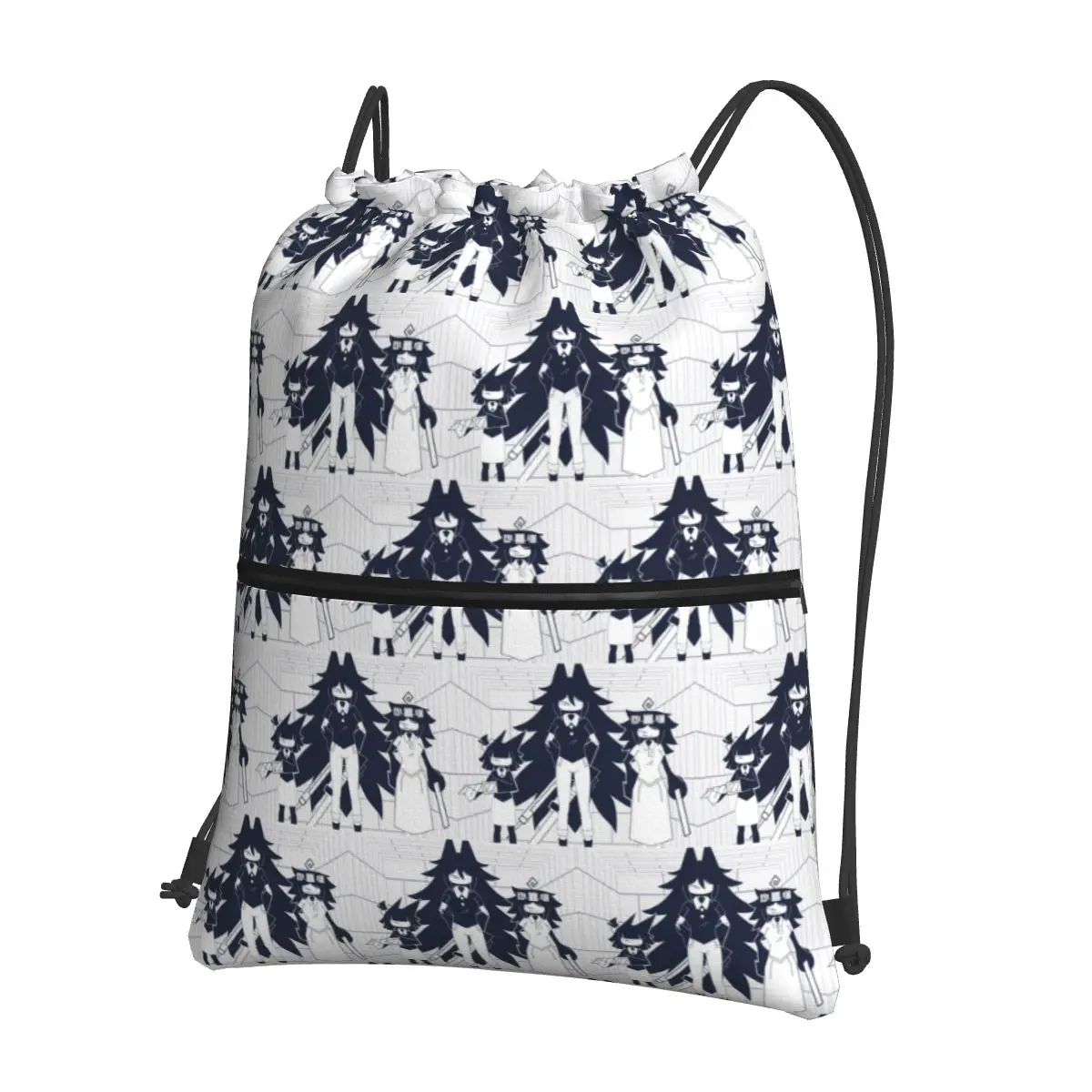 

FPE Miss Circle Doodle Cartoon Game Backpacks Multi-function Drawstring Bags Sports Bag Book Bags for Travel Students