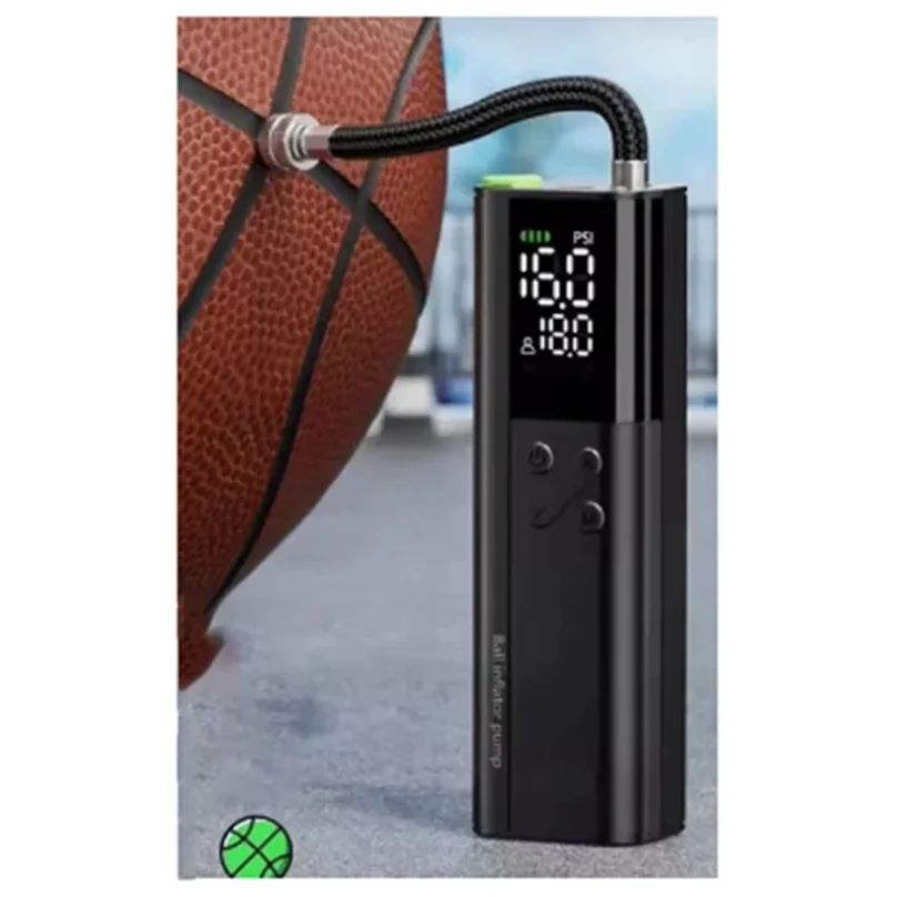 مضخة إطارات السيارة ذات سلك طاقة ممتد 20 رطل لكل بوصة مربعة، ضاغط هواء كهربائي لكرة السلة والمركبات