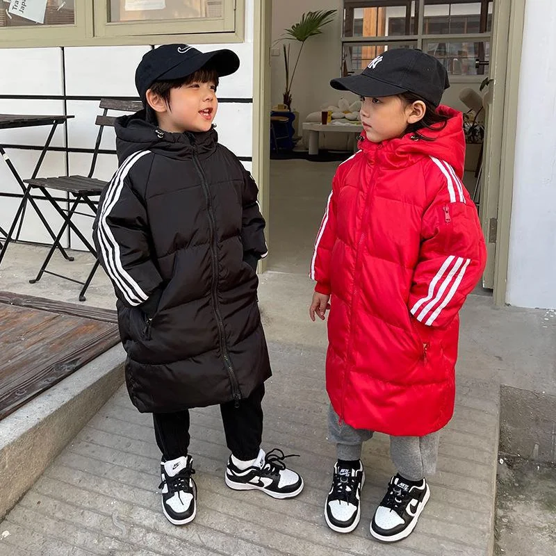 Girls Down Coat Jacket Cotton Windbreak 2023 Flowers Warm Plus Thicken Winter Skiwear Ten Degrees Below Zero Children\'s Clothing