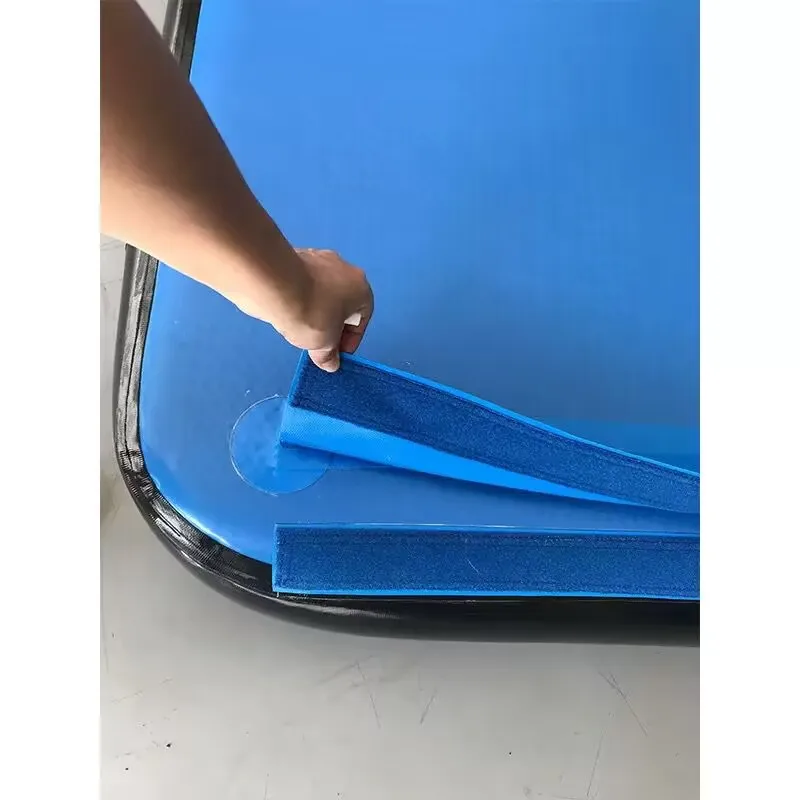 Hibadaou esteira de ginástica de ar inflável treinamento caindo esteira 4x3x0.2m vagabundo esteiras de treinamento de ar com bomba de ar elétrica