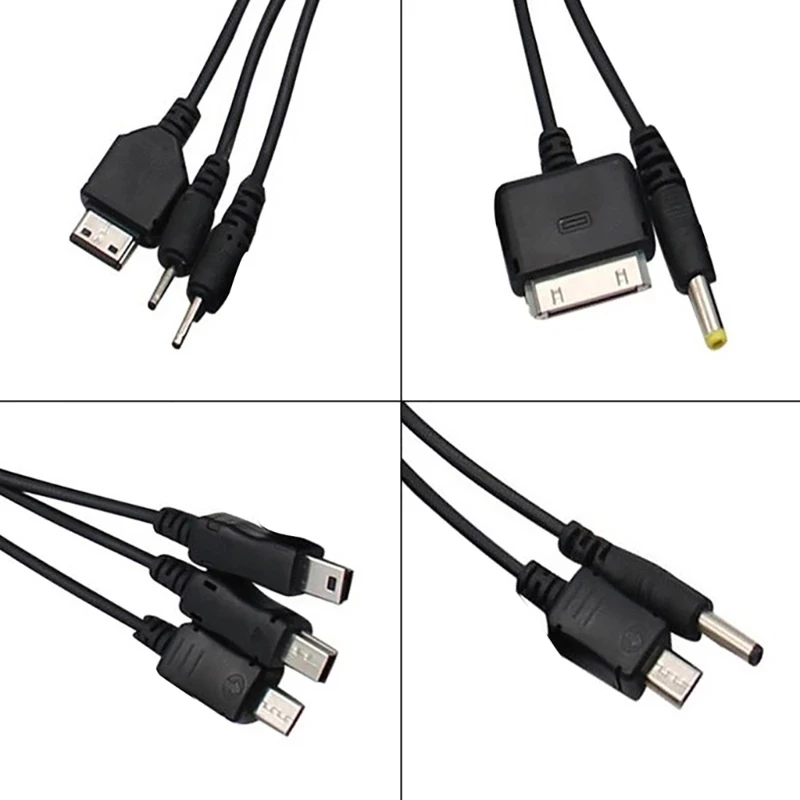 10 in 1 USB Cable Multi-port Universal USB Phone Charger Cable 20cm