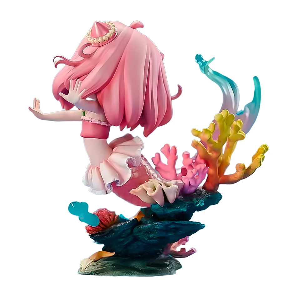 13cm Anime Anya Forger Figure Cosplay Mermaid Anime Peripheral Pvc Model Statue Collect Decor Ornaments kid Gift Toys