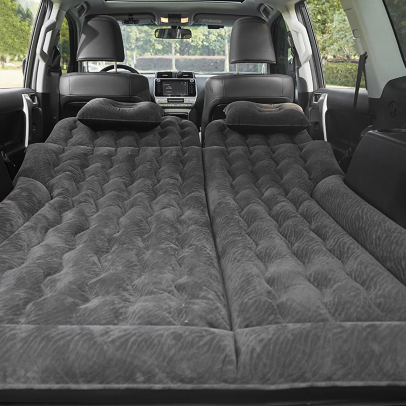 Car Inflatable Bed Inflatable Car Mattress Auto Accessories PVC Material Car Travel Bed Camping for SUV Car Self‑driving