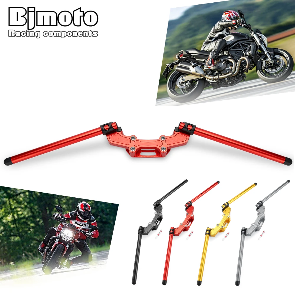 Motorcycle Clip on Adjustable Handlebars Handle Bar For DUCATI Monster 821 1200 S 1200S