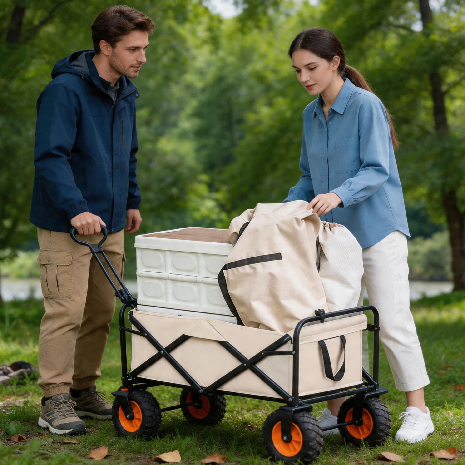 Outdoor Camping Folding Wagon - Outdoor Furniture Heavy Duty recension och pris