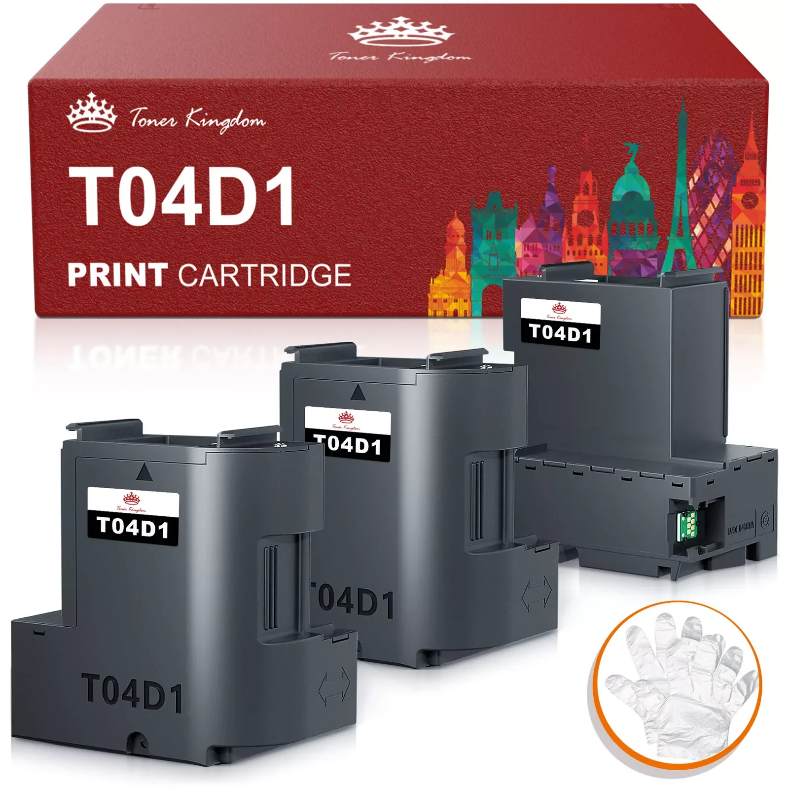 Ink Maintenance Tank T04D1 T04D100 For Epson ST-M3000 ST-C4100 ET-4850 ET-3760