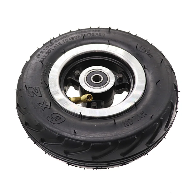 6 Inch Inflatable Wheel 6x2 Tire for Mini Electric Scooter Trolley Thickened Wear Resistant High Quality