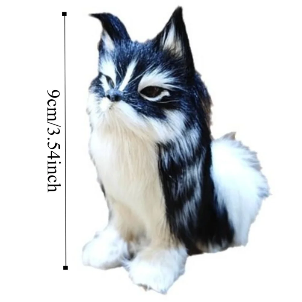 Grote Staart Wolfshond Knuffel Aantrekkelijke Ogen Geitenbont Pluche Wolfdog Pop Wit & Zwart Cartoon Hond Gevulde Plushie Pop