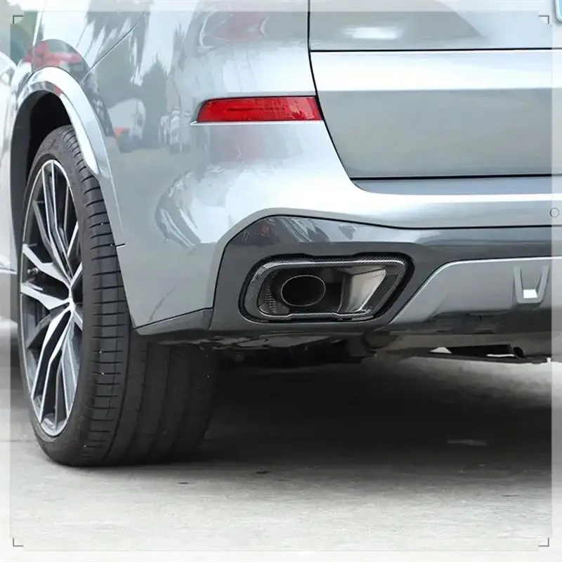 

Carbon Fiber Tail Muffler Exhaust Pipe Output Cover For BMW X5 X6 X7 G05 G06 G07 2019-2022 M Sport Version Replacement Parts