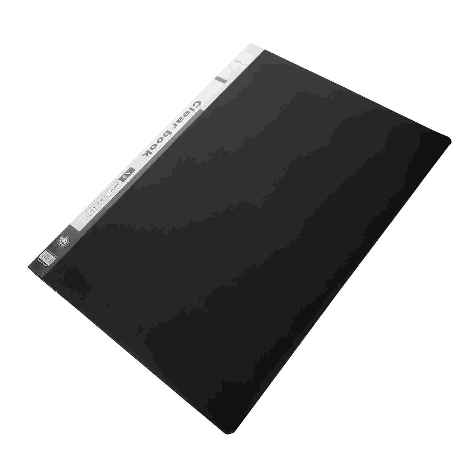 Classeur de portefeuille de livret d'information transparent avec pochettes en plastique, sac intérieur Pp