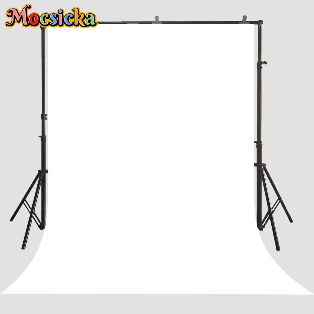 Mocsicka ホワイト写真写真の背景ビデオスタジオ小道具 Diy ポートレート背景アートビニール壁紙 Photocall