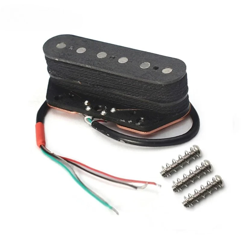 

Звукосниматель TL Humbucker для бриджа, двухслойный, с двумя катушками, Alnico 5, 6-струнный, открытый тип, магнит на фибровой основе, черный