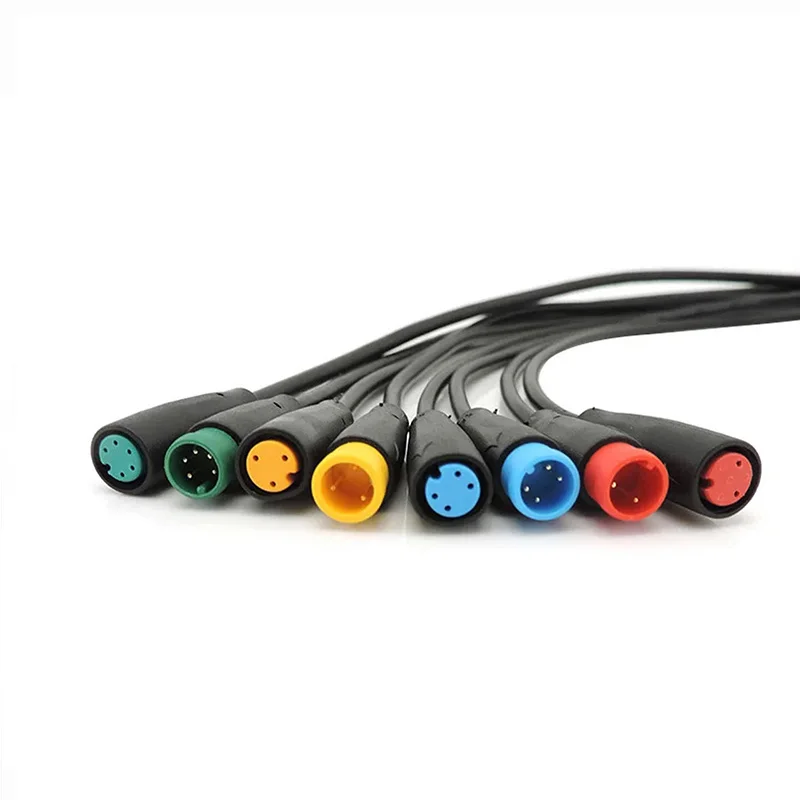 M6 Julet Electric Ebike Butt Plug 2p/3p/4p/5Pin Core Waterproof Power Cable Connector Scooter Brake Signal Sensor