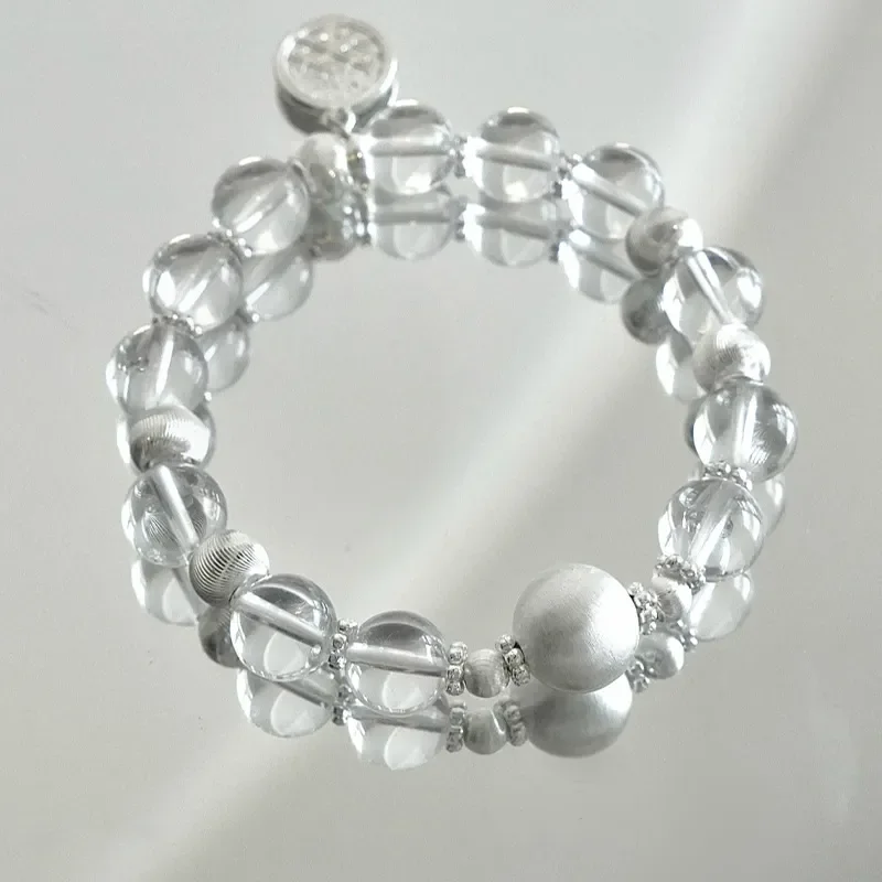 Natural crystal bracelet, stable mood, white crystal bracelet, simple ins light luxury niche exquisite gift girlfriend