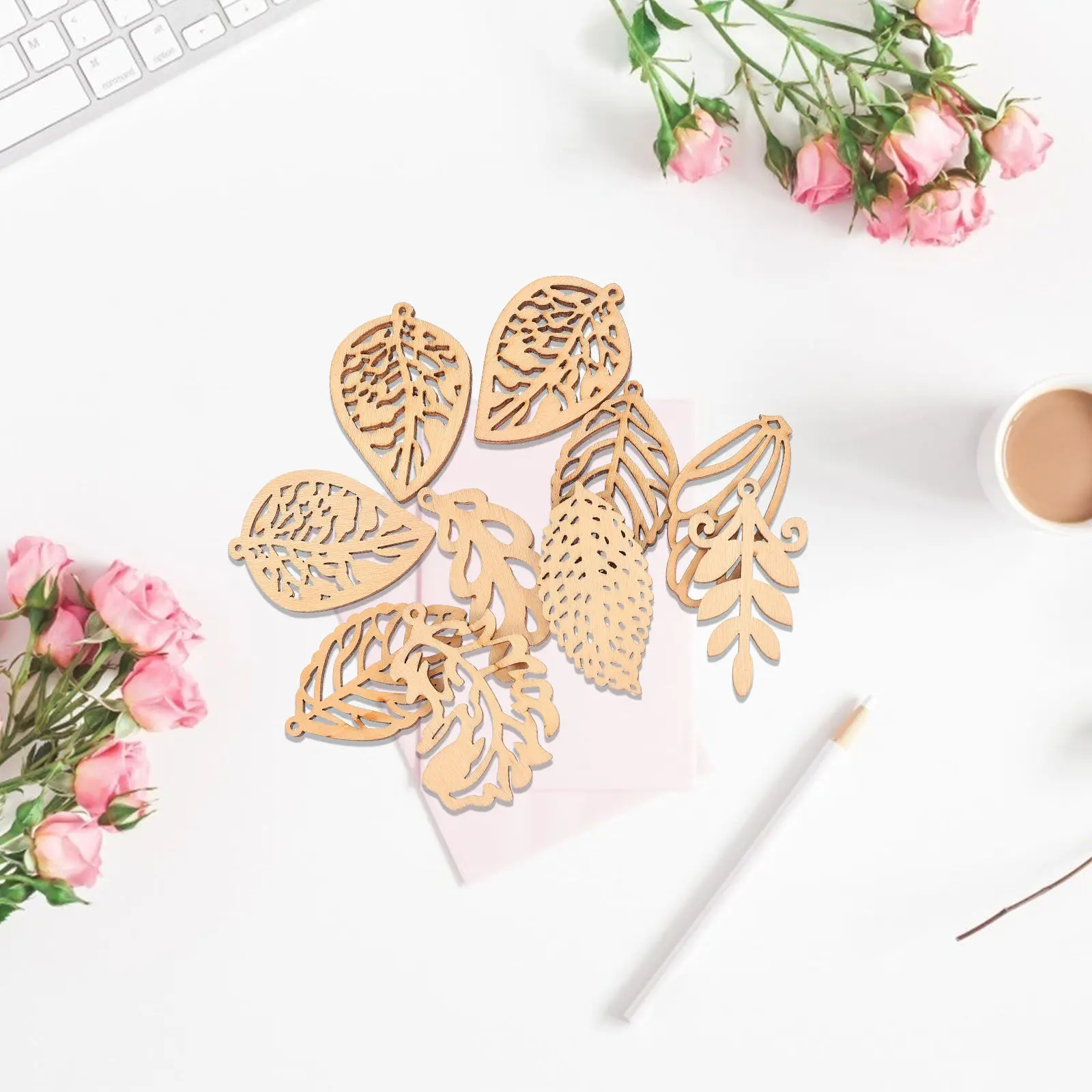 

10 шт. деревянных заготовок для росписи, набор для творчества, декор для дома, материалы для ручной росписи, украшения ручной работы