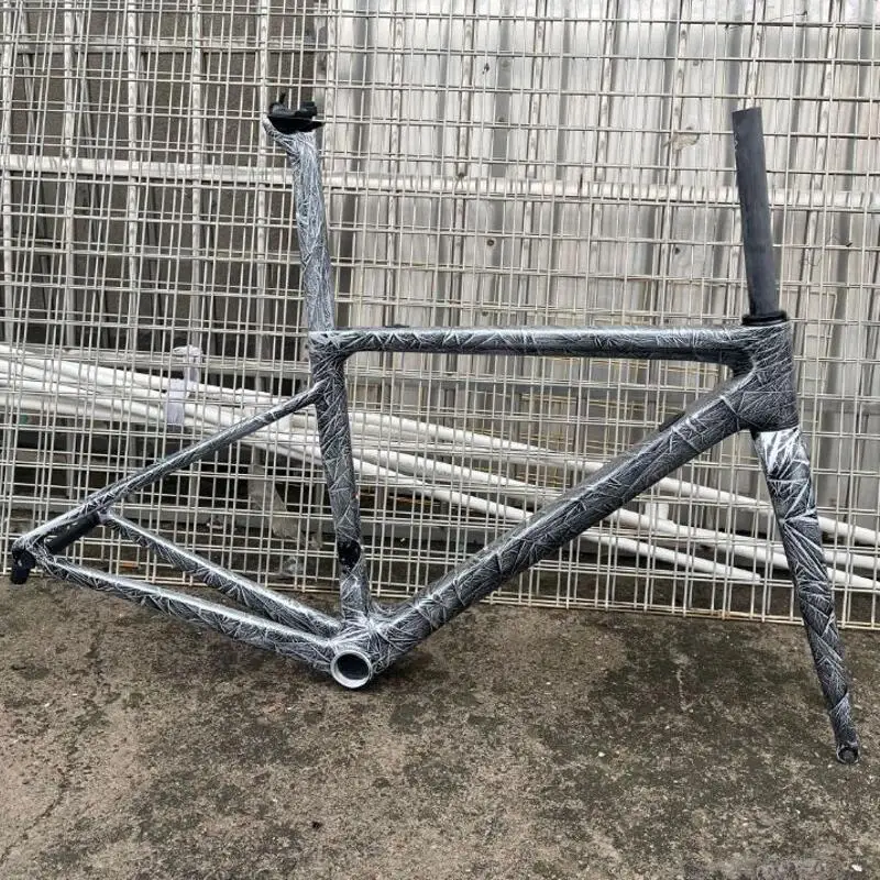 2023 V3RS New Frozen Gray High Quality T1100 Carbon Road Frame Ultralight Frameset:Carbon Frame+Fork+Headset+Seatpost+Clamp