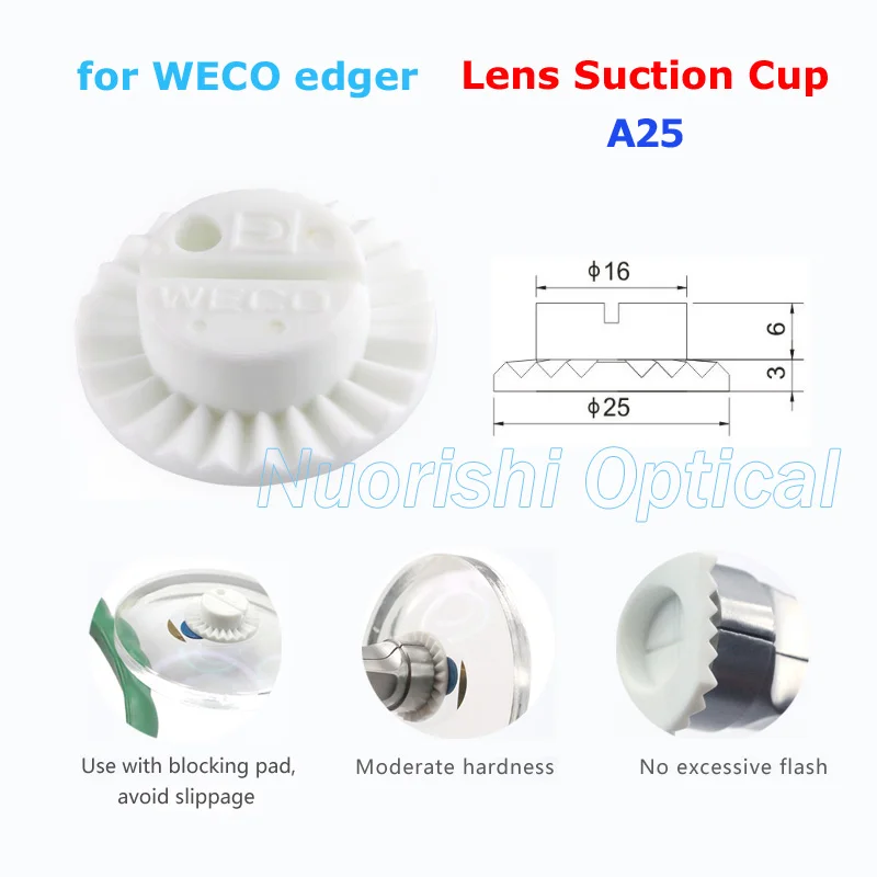 10pcs WE-A Universal Lens Block Suctions Cup For Weco Edger Blocking Pads Free Shipping