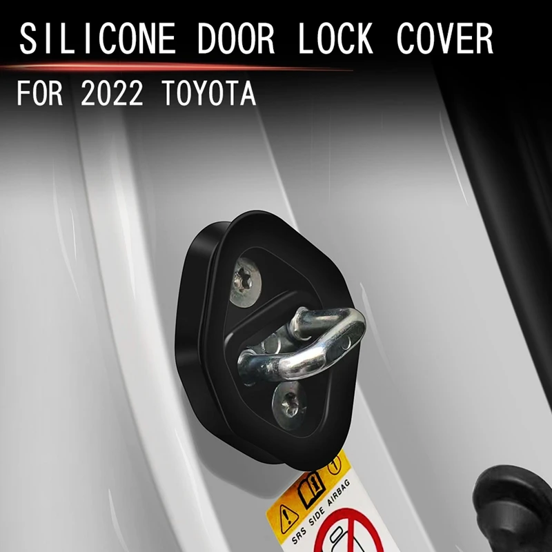 

1 Sets Car Silicone Reduce Noise Door Lock Protector Latches Stopper Covers For Toyota Mazda-A61E