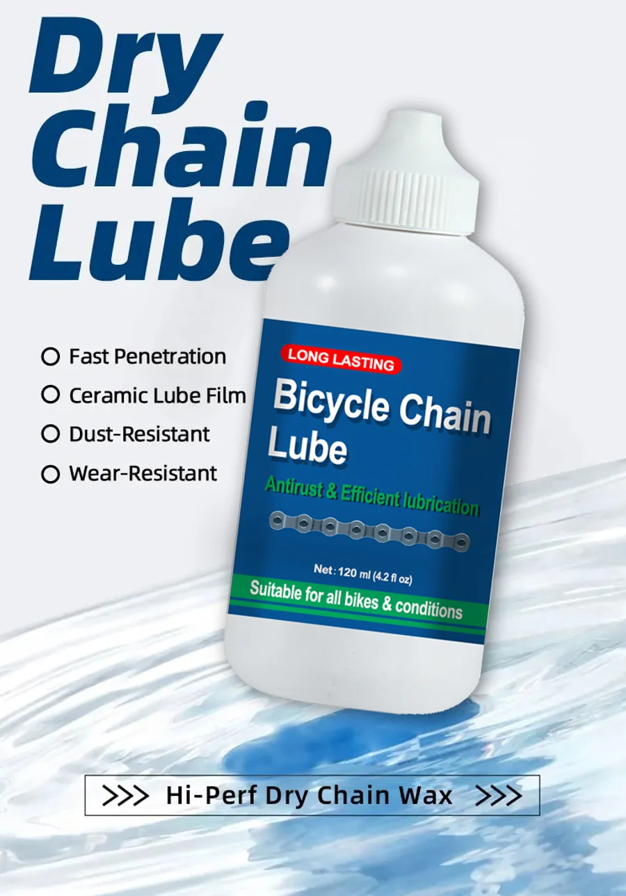 120 ml Fahrradkettenöl, trocken, wachsartig, zur Reparatur und Wartung von Fahrrädern, Ketten, Gabeln, Freilauf und Lager – Detail 2