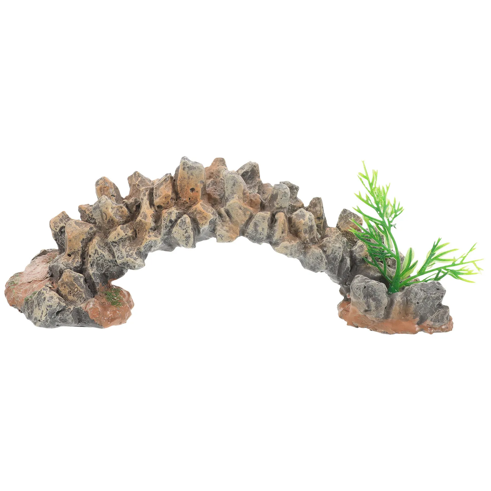 

Fish Tank Decorative Bridge for Aquarium Miniature Turtle Decoration Resin Garden Arch