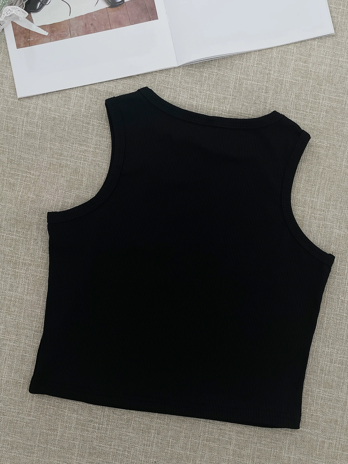 Y2K Woman Clothing Spider Graphic Printing 2024 Black Sexy Sleeveless Crop Top Summer Casual Women Clothes Harajuku Tank Tops