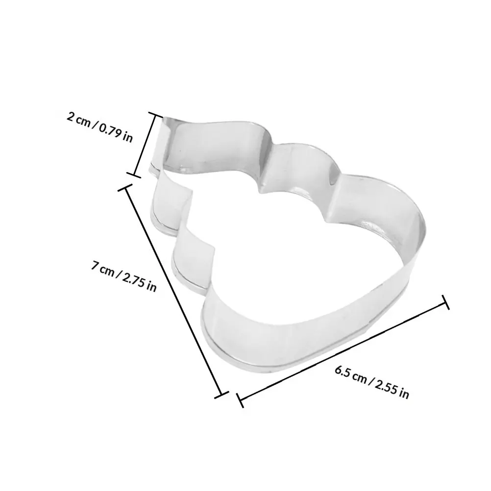 4Pcs Poop Cookie Cutters Set Stainless Steel Creative Biscuit Mold DIY Fondant Chocolate Baking Supplies for Parties