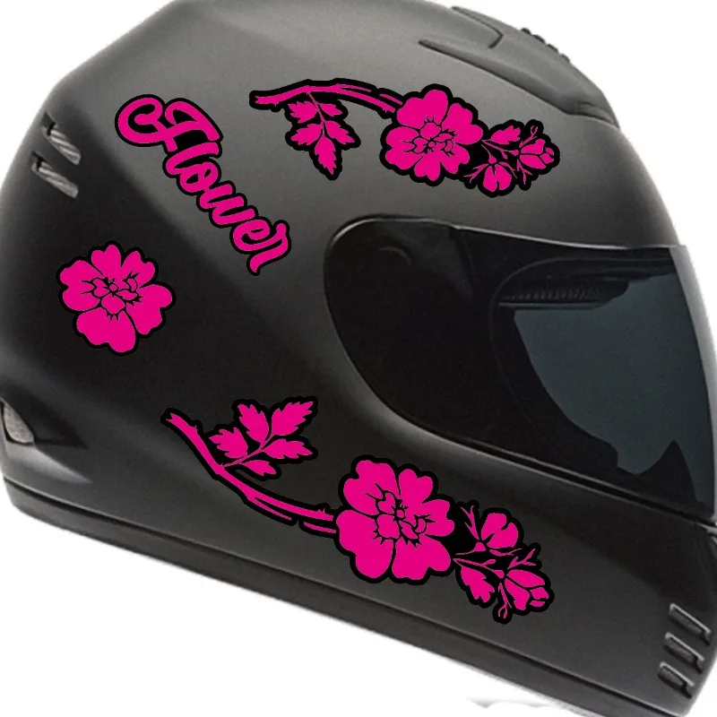 1Set Flower Pattern Vinyl Sticker Waterproof Durable Decal for Motorcycle Helmet Car Body Bike Laptop Decor