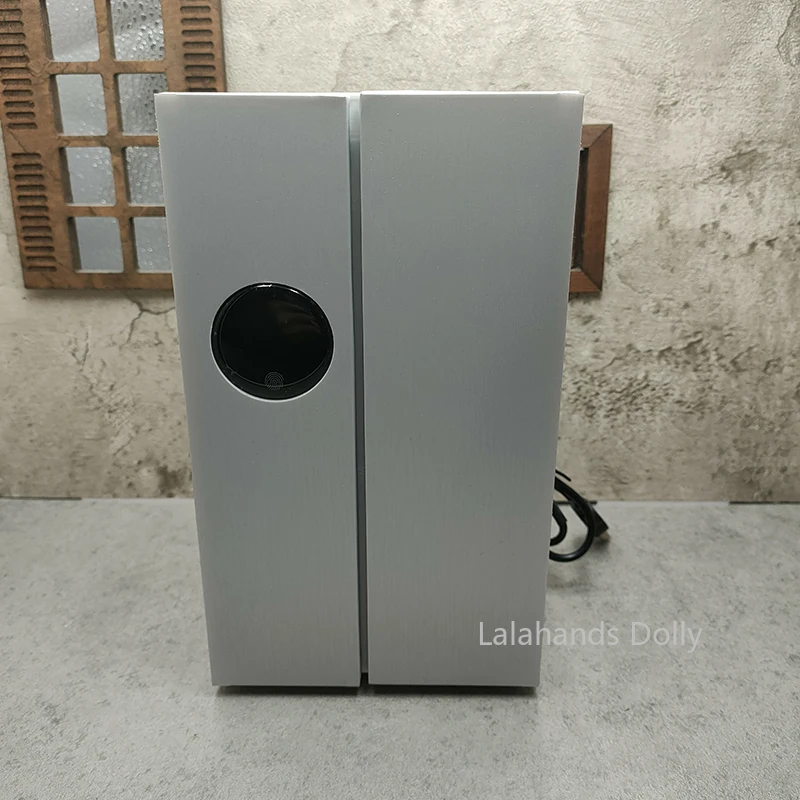 

Миниатюрные кухонные принадлежности для кукольного домика: миниатюрный рабочий холодильник с функцией охлаждения для кукол 1/12 OB11, BJD, декоративные аксессуары для мебели.