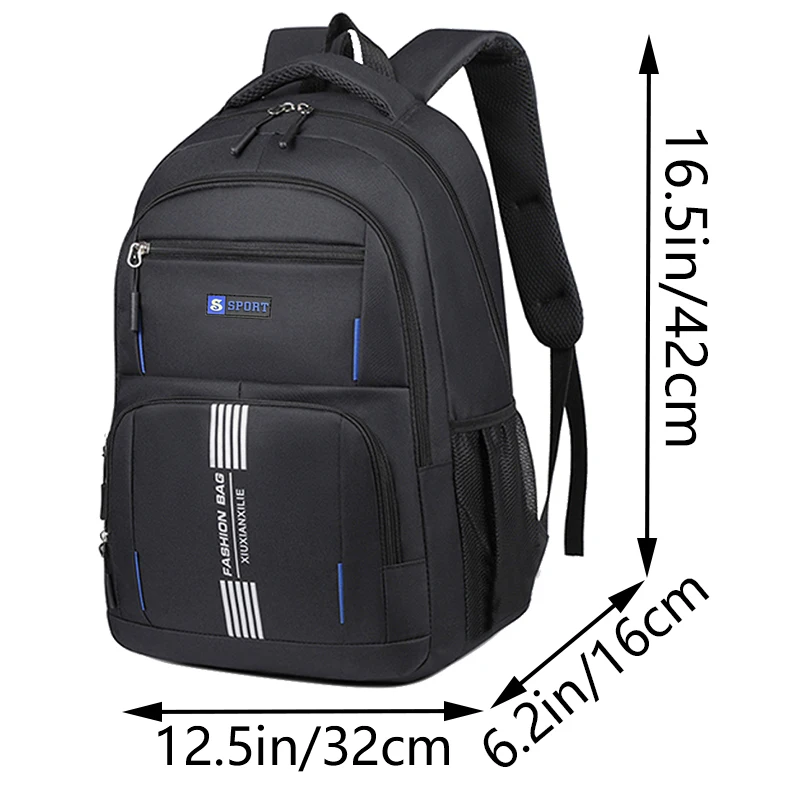 حقيبة ظهر رياضية متعددة الألوان، كاجوال متعددة الاستخدامات، متعددة الأقسام، للتنقل اليومي، أنيقة وعملية