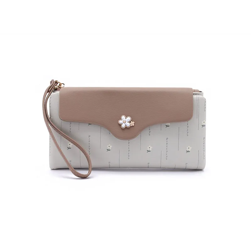 Women's Long Style Wallet Multi-Card Holder Zipper Buckle Long Money Clip Retro Coin Wallet Functional Design BOLASA