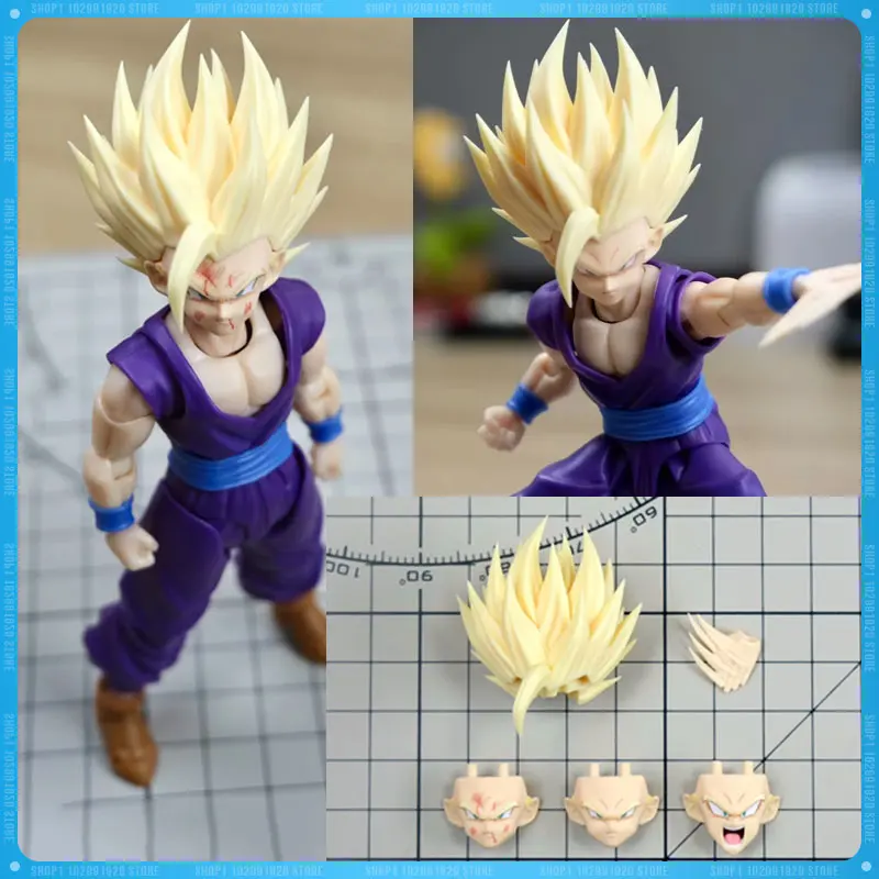 

Новая фигурка Nono Studio: Сон Гохан (Dragon Ball) KO HM&AIR ha006, скульптура головы SSJ2, аксессуар для фигурки Гохана, игрушка, подарок