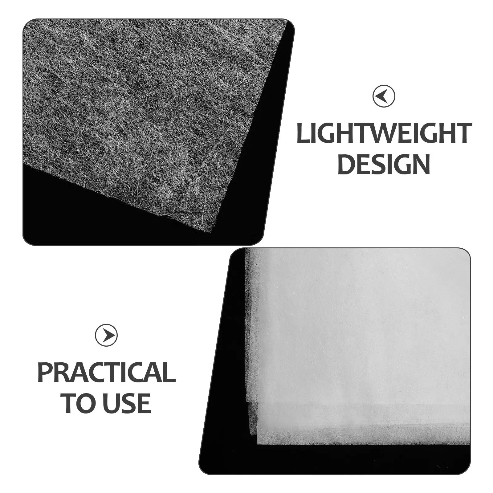 Double Sided Fusible Interfacing 44 X 39.37 Lightweight Iron on Fusible Web for Sewing Fabric Applique Quilting Craft Projects