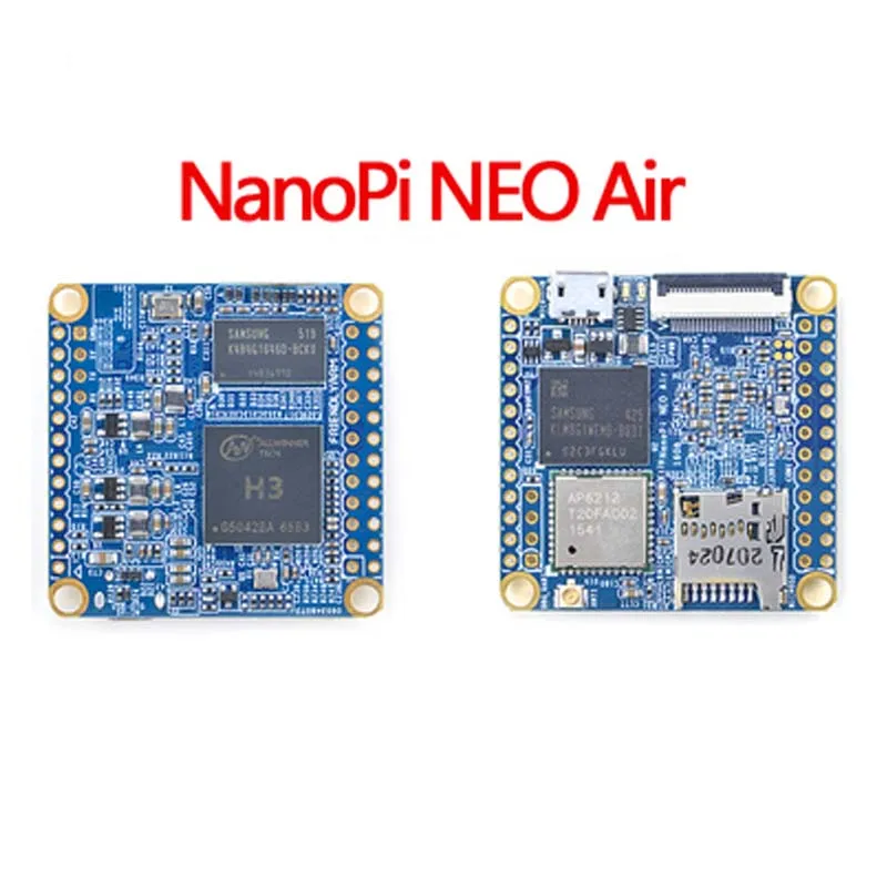 NanoPi NEO Air 512 ميجا بايت رام واي فاي وبلوتوث، 8 جيجا بايت/32 جيجا بايت eMMC Allwinner H3 رباعي النواة Cortex-A7
