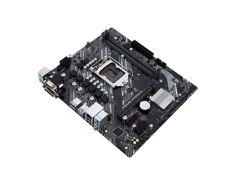 لوحة أم أصلية من Asus PRIME H410M-K لأجهزة الكمبيوتر المكتبية بمعالج Intel H410 H410M DDR4 LGA 1200 i7/i5/i3 USB3.0 مستعملة - 4